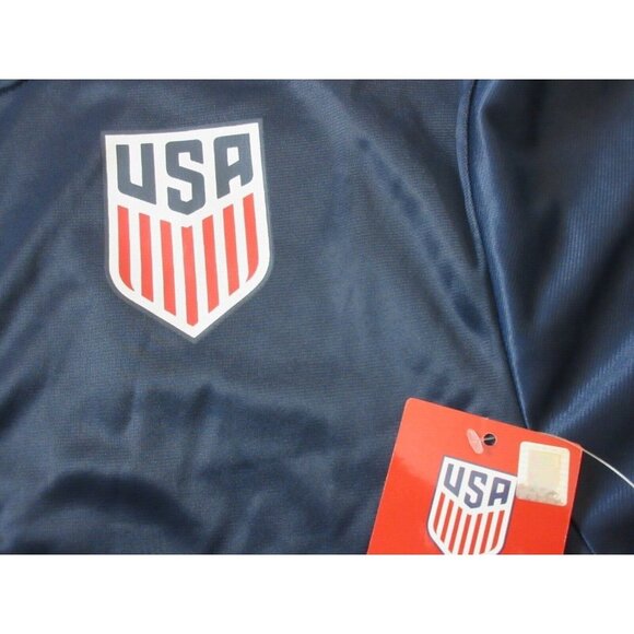 Men's U.S. Soccer Icon Sports Full zip Track Jacket Striker Navy Blue NWT - Picture 4 of 5